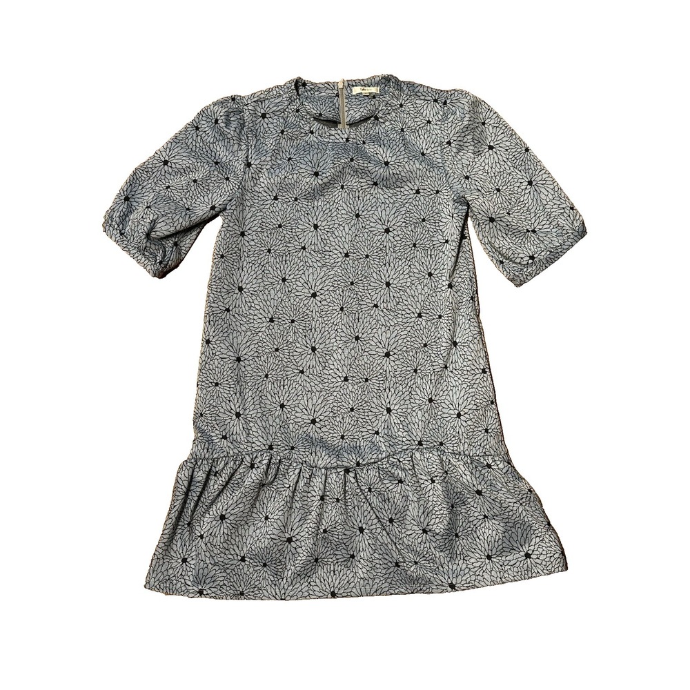 Tyler Boe Women's Size Small Blue Navy Floral Print Dress